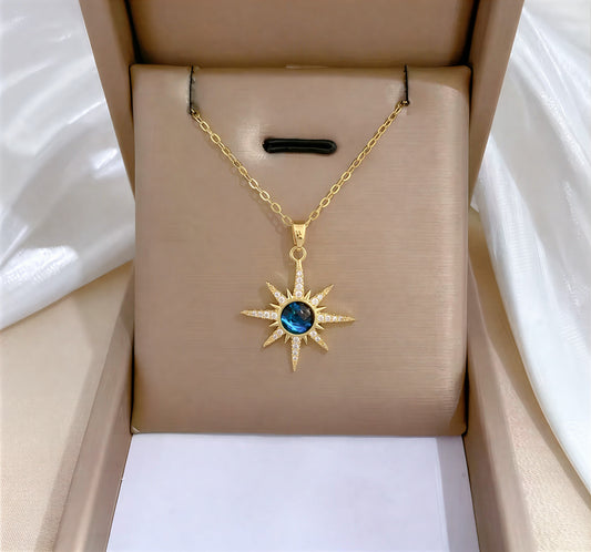 Celestial blue necklace